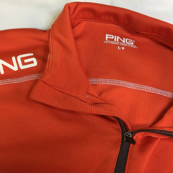 PING x FLORIDA Size S Men's Orange Sports Shirt Sensor Cool Orange Gator Logo - Picture 5 of 6